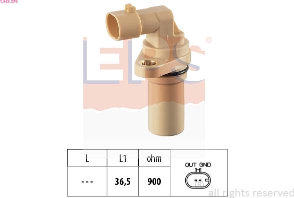 EPS 1.953.379 - Sensor, crankshaft pulse onlydrive.pro