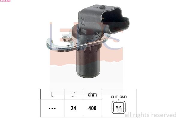 EPS 1.953.293 - Sensor, crankshaft pulse onlydrive.pro