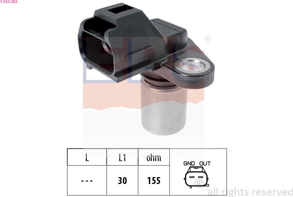 EPS 1.953.263 - Sensor, crankshaft pulse onlydrive.pro