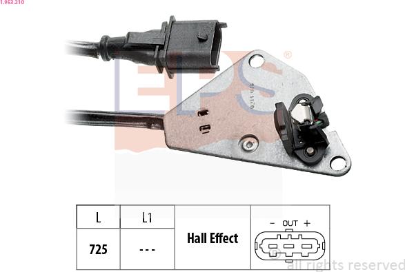 EPS 1.953.210 - Sensor, camshaft position onlydrive.pro