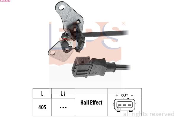 EPS 1.953.213 - Sensor, camshaft position onlydrive.pro