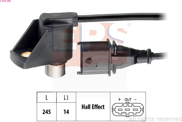 EPS 1.953.286 - Sensor, camshaft position onlydrive.pro