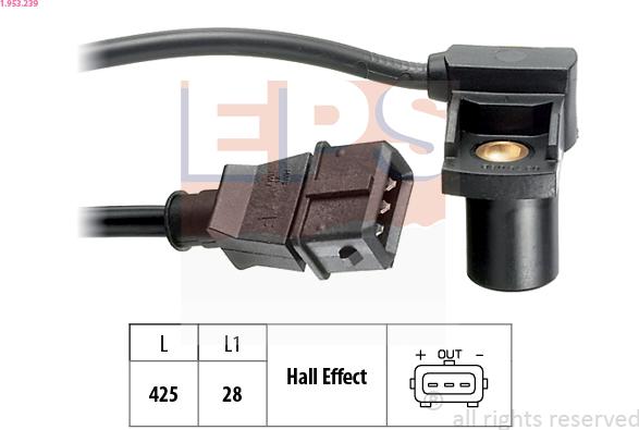 EPS 1.953.239 - Sensor, camshaft position onlydrive.pro