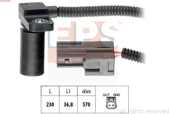 EPS 1.953.233 - RPM Sensor, automatic transmission onlydrive.pro