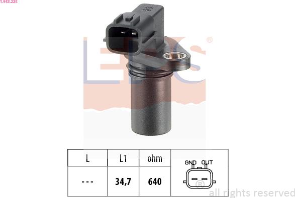 EPS 1.953.225 - Sensor, crankshaft pulse onlydrive.pro