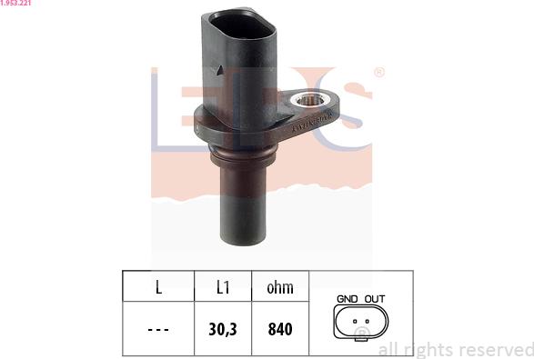 EPS 1.953.221 - RPM jutiklis, automatinė transmisija onlydrive.pro