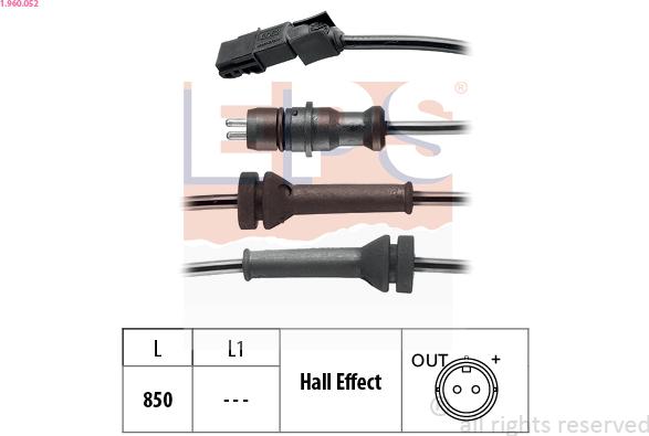 EPS 1.960.052 - Andur, rattapöörete arv onlydrive.pro