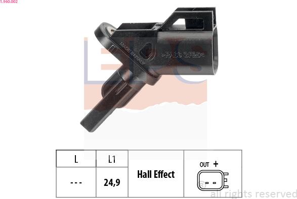 EPS 1.960.002 - Andur, rattapöörete arv onlydrive.pro