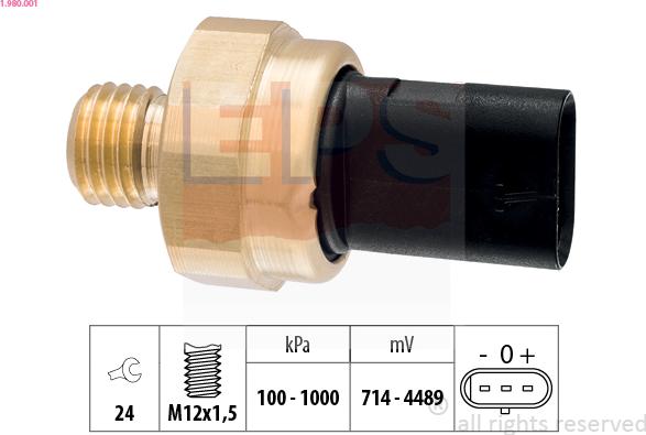 EPS 1.980.001 - Sender Unit, oil pressure onlydrive.pro