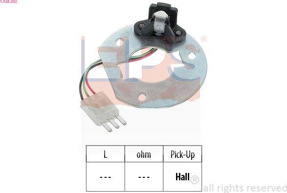 EPS 1.928.202 - Sensor, ignition pulse onlydrive.pro