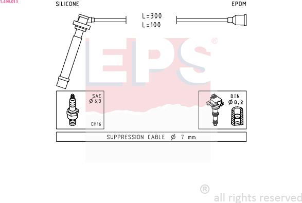 EPS 1.499.013 - Ignition Cable Kit onlydrive.pro