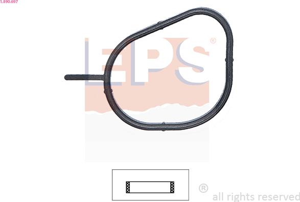 EPS 1.890.697 - Gasket, thermostat onlydrive.pro