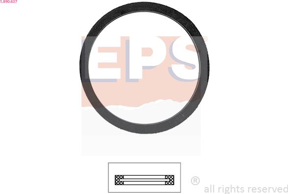 EPS 1.890.637 - Gasket, thermostat onlydrive.pro