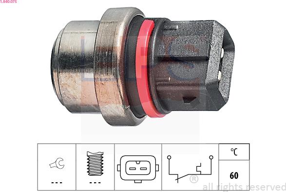 EPS 1.840.075 - Sensor, coolant temperature onlydrive.pro