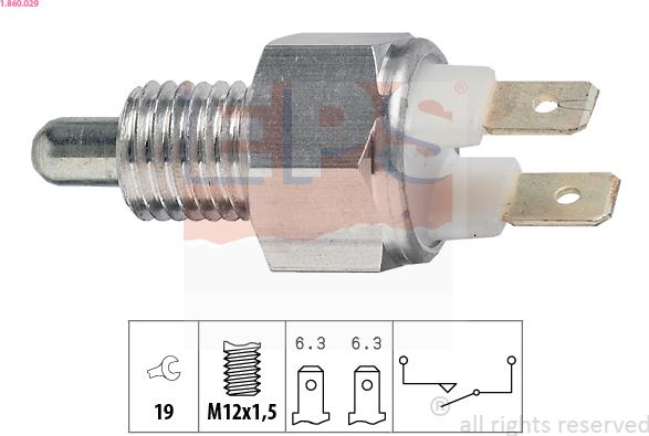 EPS 1.860.029 - Switch, reverse light onlydrive.pro