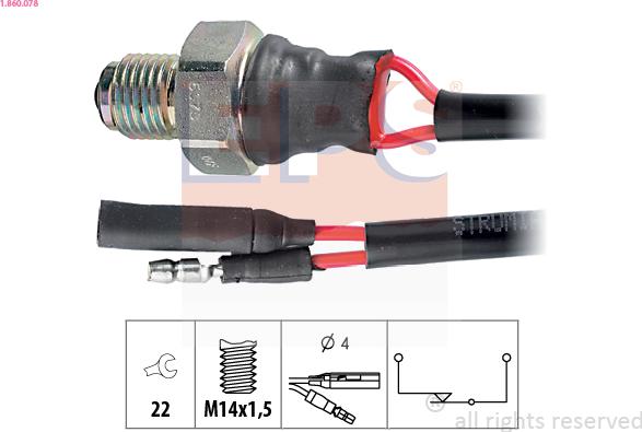 EPS 1.860.078 - Switch, reverse light onlydrive.pro