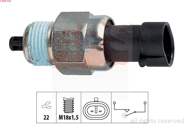 EPS 1.860.142 - Switch, reverse light onlydrive.pro