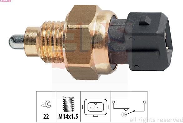 EPS 1.860.108 - Kytkin, peruutusvalo onlydrive.pro