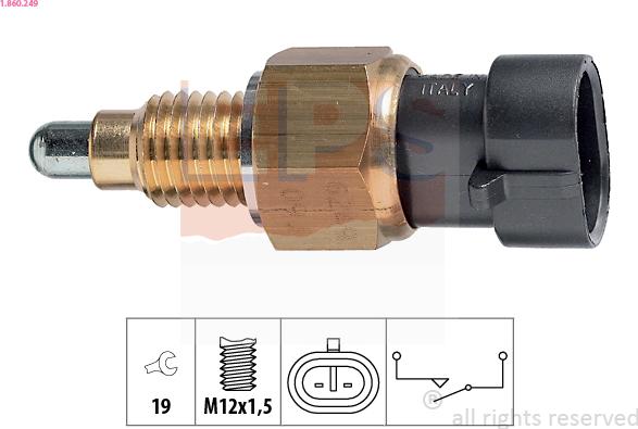 EPS 1.860.249 - Switch, reverse light onlydrive.pro