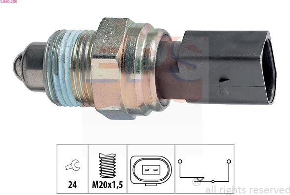 EPS 1.860.205 - Switch, reverse light onlydrive.pro