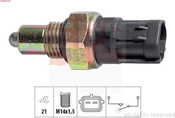 EPS 1.860.219 - Switch, reverse light onlydrive.pro