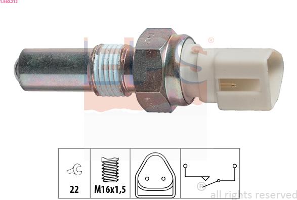 EPS 1.860.212 - Switch, reverse light onlydrive.pro