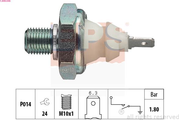 EPS 1.800.045 - Sender Unit, oil pressure onlydrive.pro