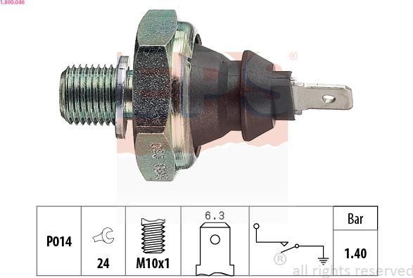 EPS 1.800.046 - Sender Unit, oil pressure onlydrive.pro