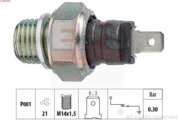 EPS 1.800.005 - Sender Unit, oil pressure onlydrive.pro