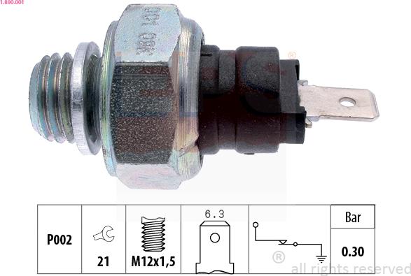 EPS 1.800.001 - Sender Unit, oil pressure onlydrive.pro