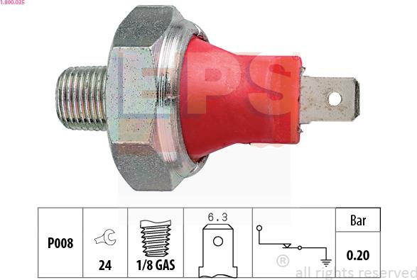 EPS 1.800.035 - Sender Unit, oil pressure onlydrive.pro