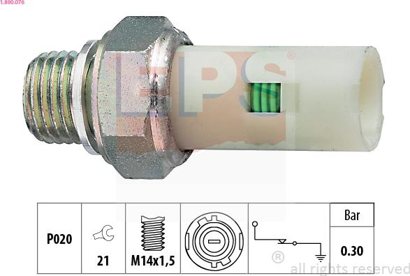 EPS 1.800.076 - Sender Unit, oil pressure onlydrive.pro