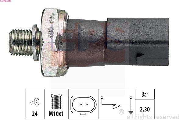 EPS 1.800.190 - Датчик, давление масла onlydrive.pro