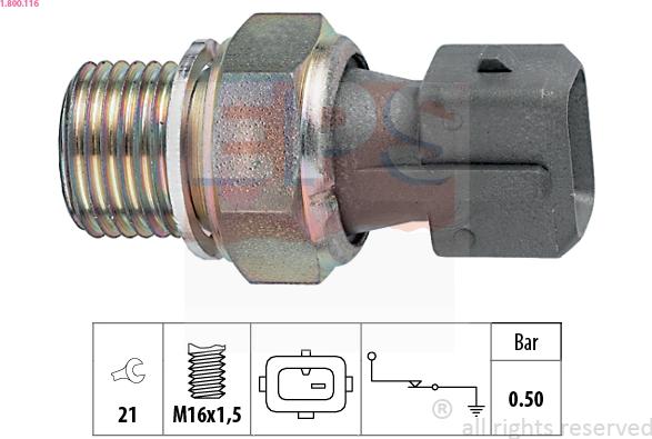 EPS 1.800.116 - Sender Unit, oil pressure onlydrive.pro