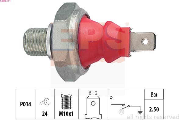 EPS 1.800.111 - Sender Unit, oil pressure onlydrive.pro