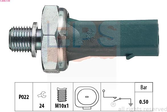 EPS 1.800.139 - Sender Unit, oil pressure onlydrive.pro