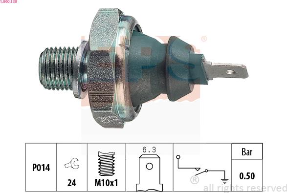 EPS 1.800.138 - Sender Unit, oil pressure onlydrive.pro