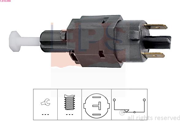 EPS 1.810.098 - Brake Light Switch / Clutch onlydrive.pro