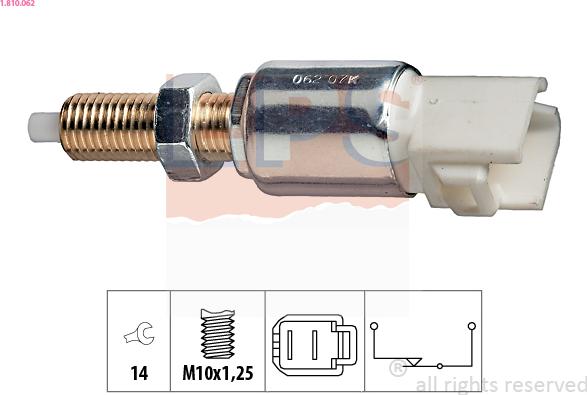 EPS 1.810.062 - Brake Light Switch / Clutch onlydrive.pro