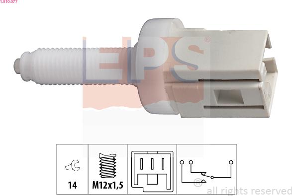 EPS 1.810.077 - Brake Light Switch / Clutch onlydrive.pro