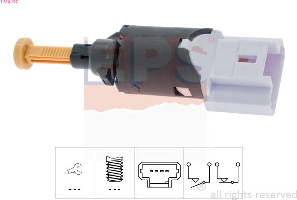 EPS 1.810.197 - Brake Light Switch / Clutch onlydrive.pro