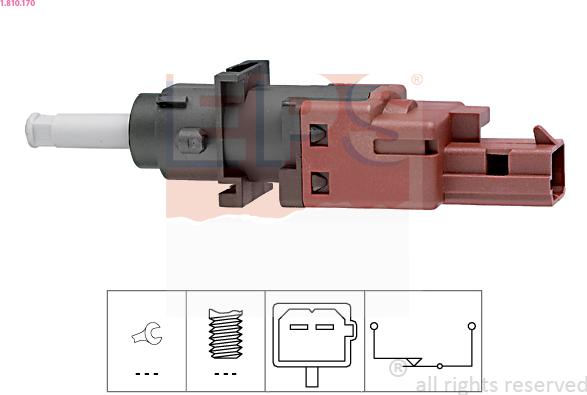 EPS 1.810.170 - Switch, clutch control (cruise control) onlydrive.pro