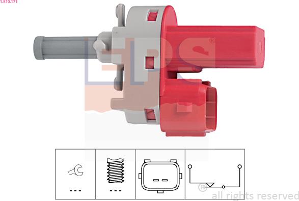 EPS 1.810.171 - Switch, clutch control (cruise control) onlydrive.pro