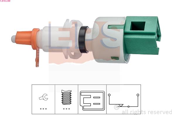 EPS 1.810.249 - Switch, clutch control (cruise control) onlydrive.pro