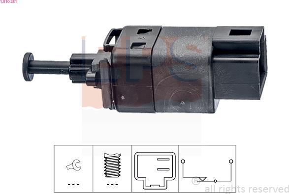 EPS 1.810.251 - Brake Light Switch / Clutch onlydrive.pro