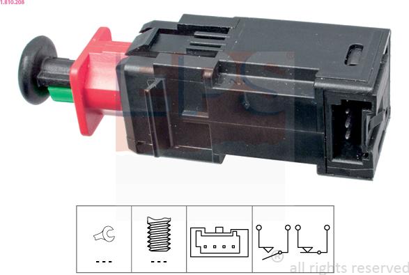 EPS 1.810.208 - Brake Light Switch / Clutch onlydrive.pro