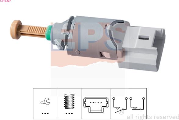 EPS 1.810.227 - Brake Light Switch / Clutch onlydrive.pro