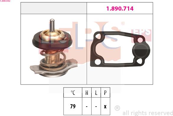 EPS 1.880.942 - Coolant thermostat / housing onlydrive.pro