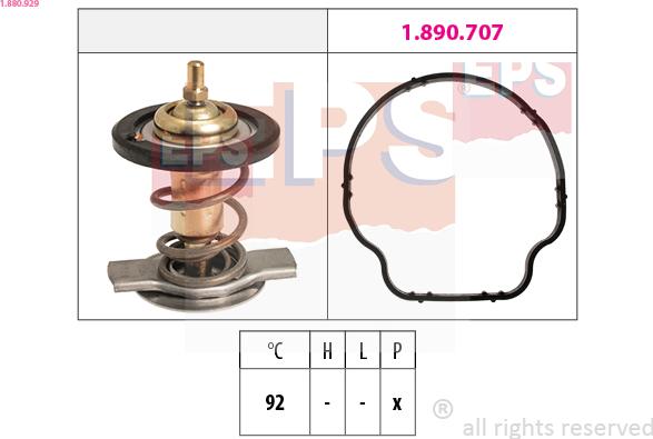 EPS 1.880.929 - Termostaatti, jäähdytysneste onlydrive.pro