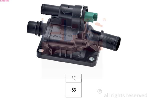 EPS 1.880.486 - Coolant thermostat / housing onlydrive.pro